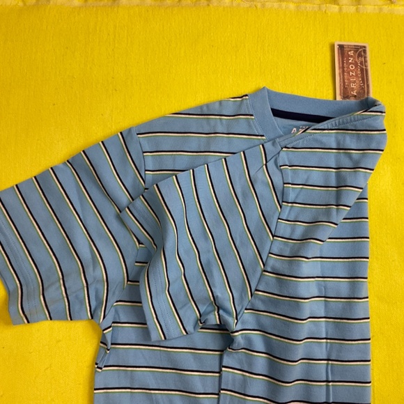 T-SHIRT ARIZONA JEAN COMPANY large 14/16 - Light Blue - With stripes - Picture 11 of 12